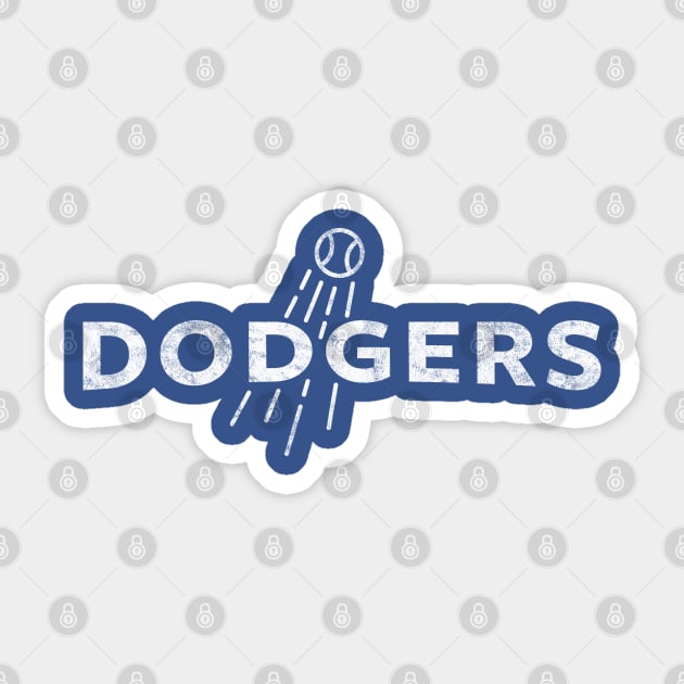 Los Angeles Dodgers 1 by Buck Tee Sticker by Buck Tee